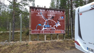Tankavaara sur la route du 27 mai.